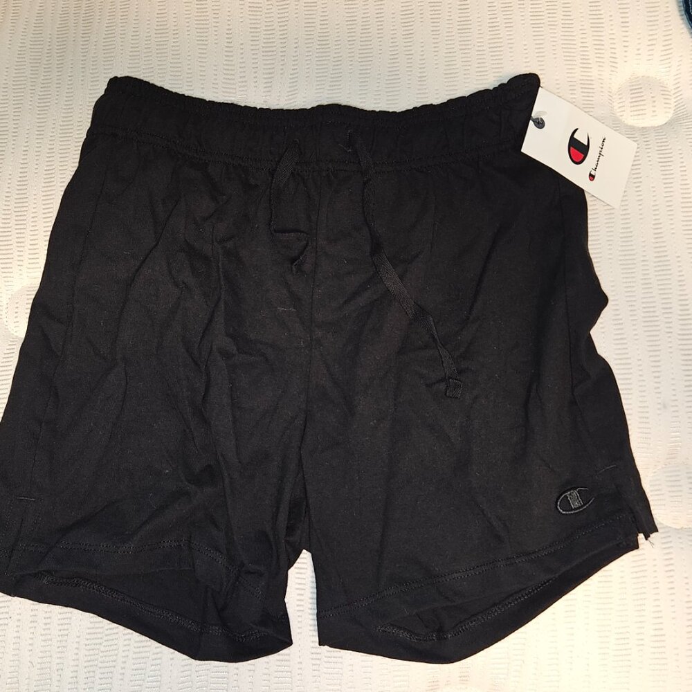 Men's Black Champion Cotton Shorts
